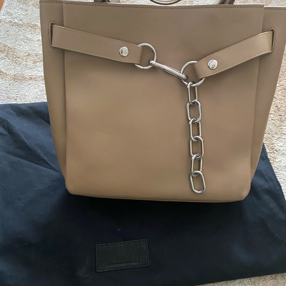 Alexander Wang silver chain tote bag